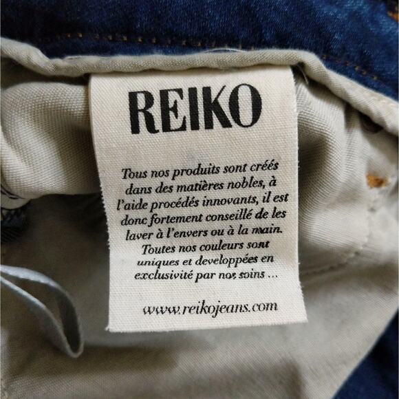 Reiko Blue Paula Jeans Denim Whiskering Fading 29 - Picture 11 of 14